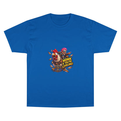 Gamer Chicken "Honk If You’re Leveling" T‑Shirt