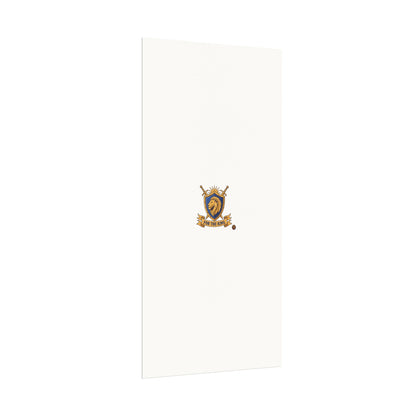 Lion Crest Watercolor Poster — 'Bow to the King' Matte Art Print