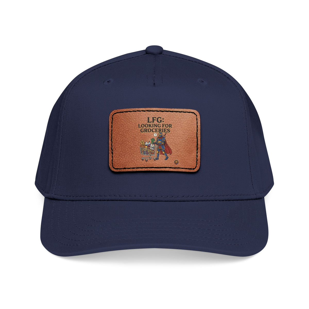Leather Patch Baseball Cap — 'Need More Greens' Garden Hat