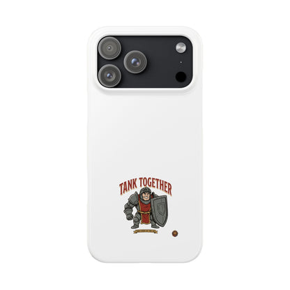 Slim Phone Case — "Tank Together" Medieval Tank Warrior Design