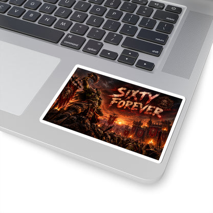 Sixty Forever War Scene Sticker