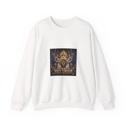 Crewneck Sweatshirt — Sixty Forever Ornate Shield Graphic