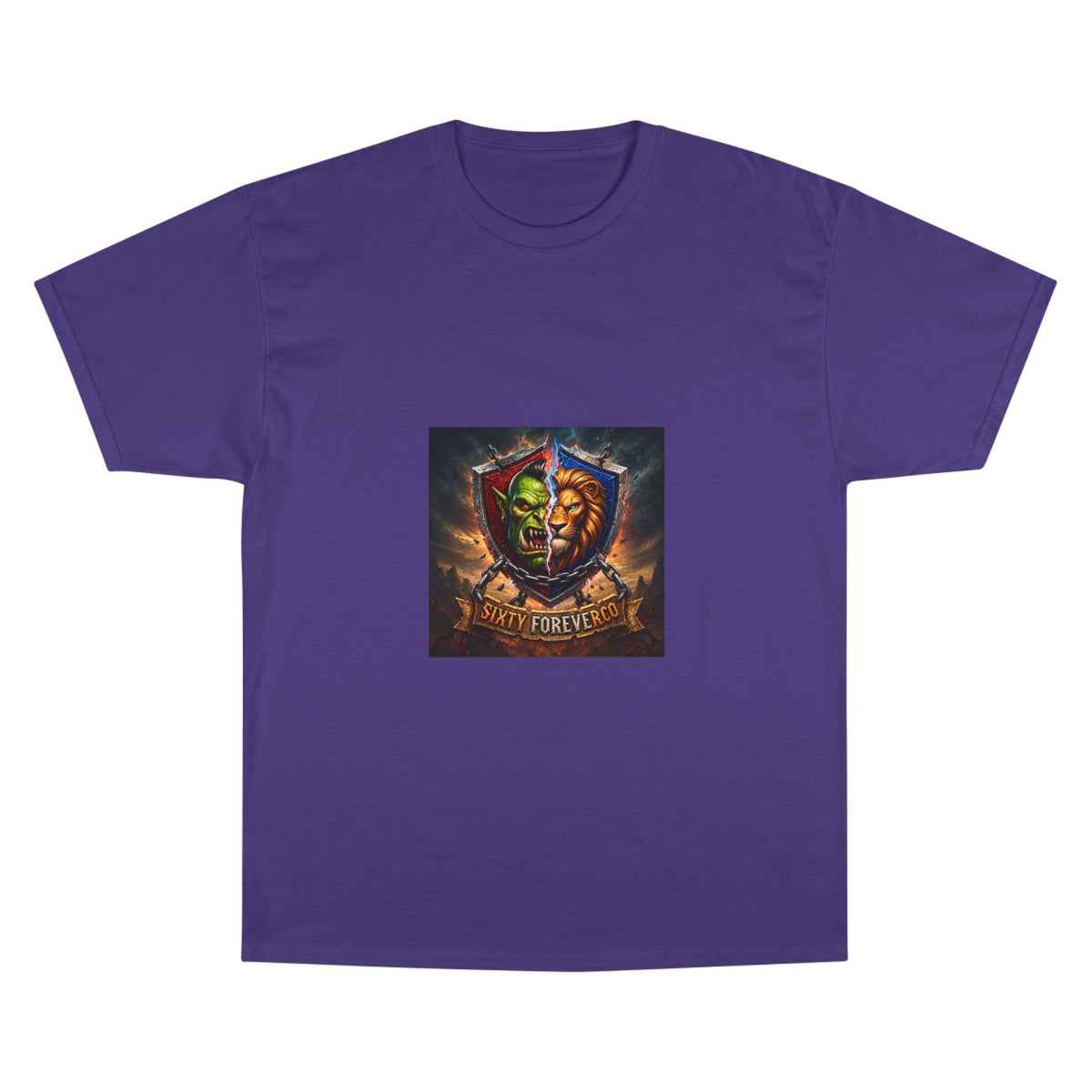 Champion T-Shirt - "Victory Forever" Fantasy Shield Gamer Tee