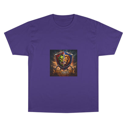 Champion T-Shirt - "Victory Forever" Fantasy Shield Gamer Tee