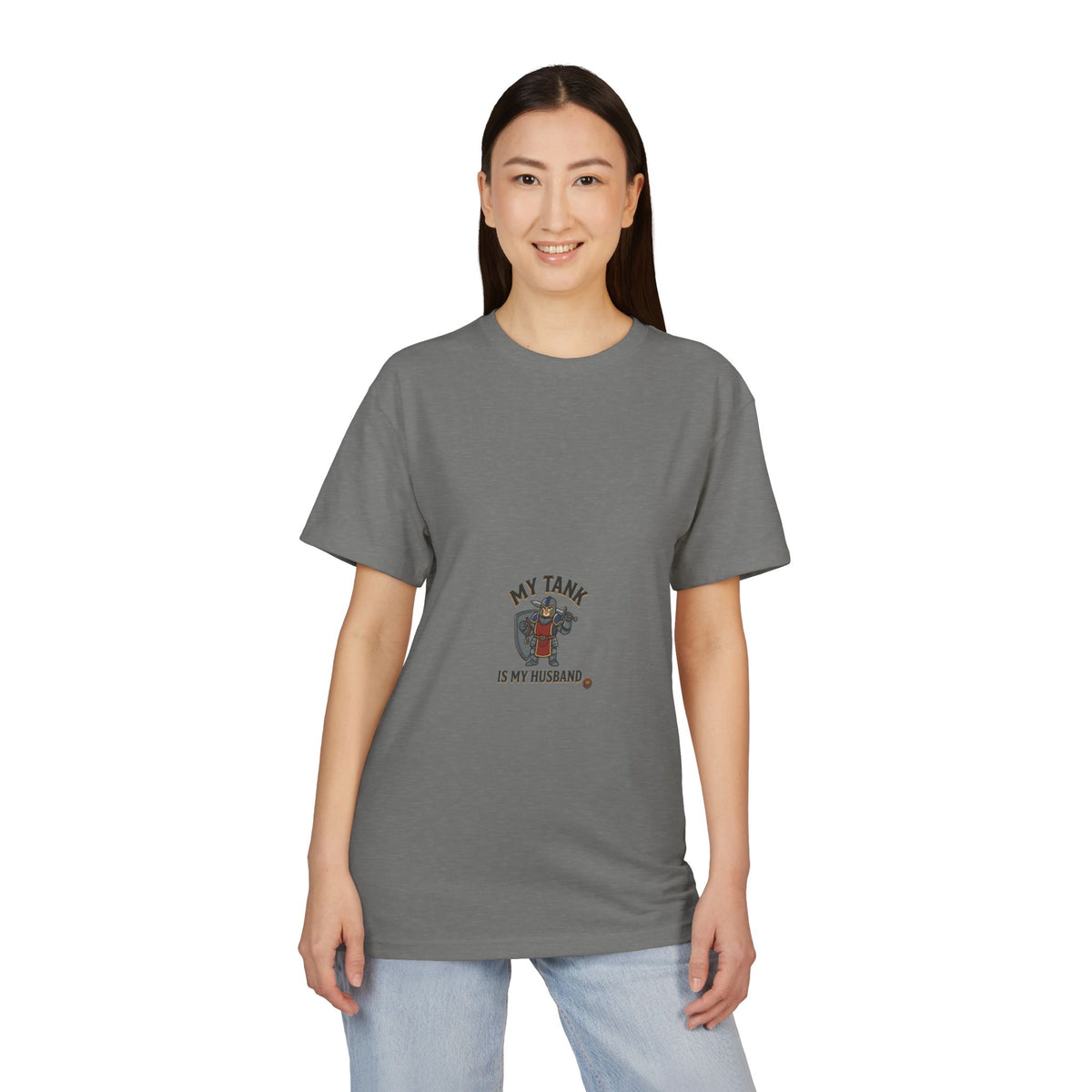 T-Shirt — "My Tank Is My Husband" Cute Military Tank Graphic Tee