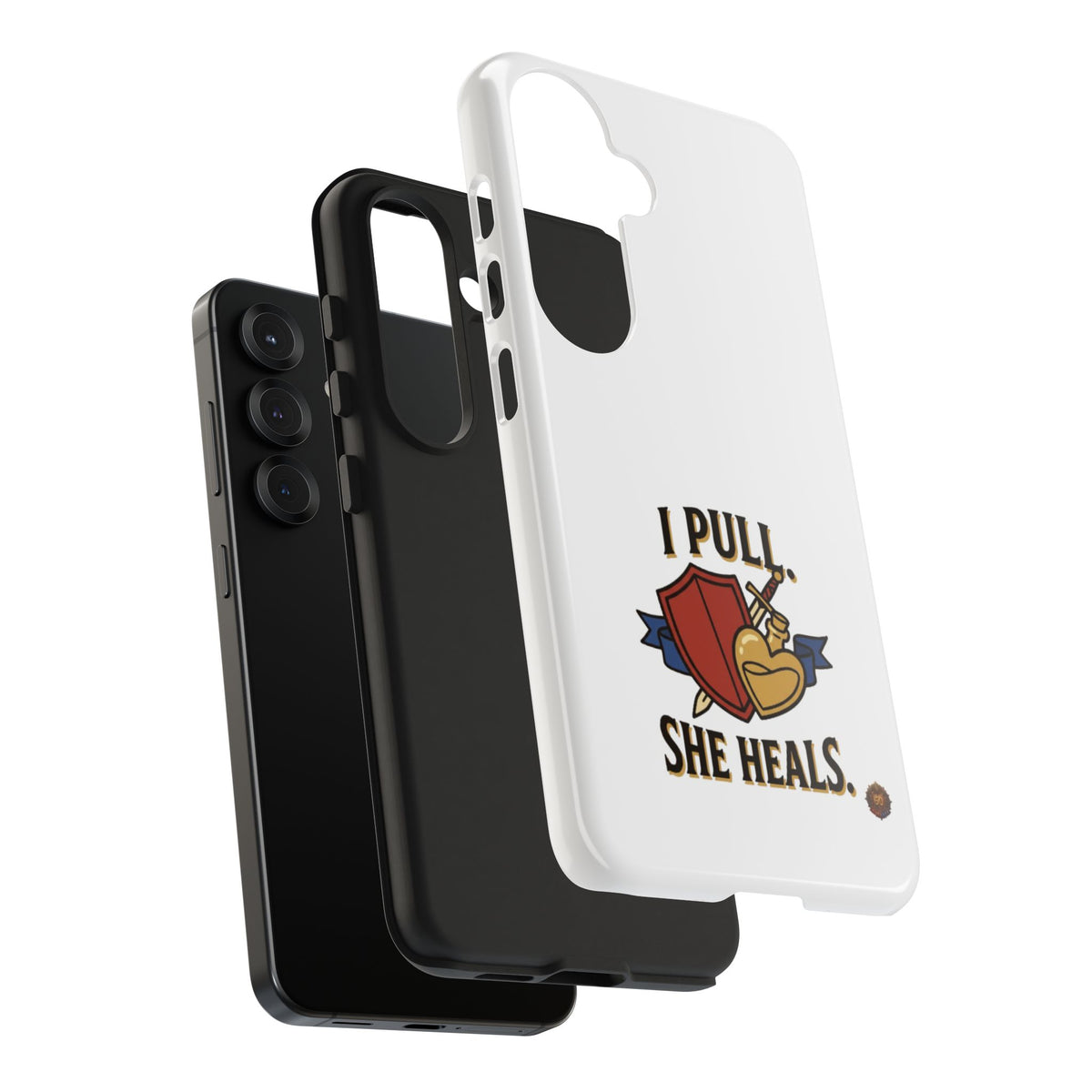 Phone Case — "I Pull, She Heals" RPG Couple Gaming Protective Case