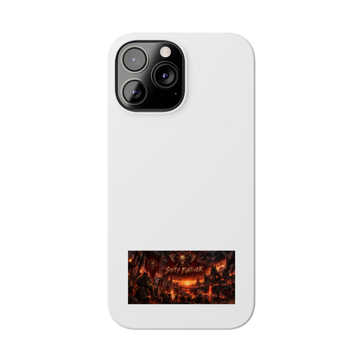 Slim Phone Case — Dark Fantasy Cityscape "Soft Panic" Design
