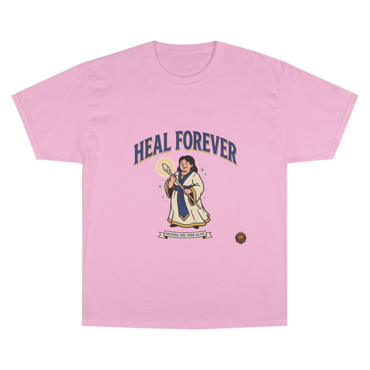 Heal Forever T-Shirt — Retro Saint Healing Graphic Tee