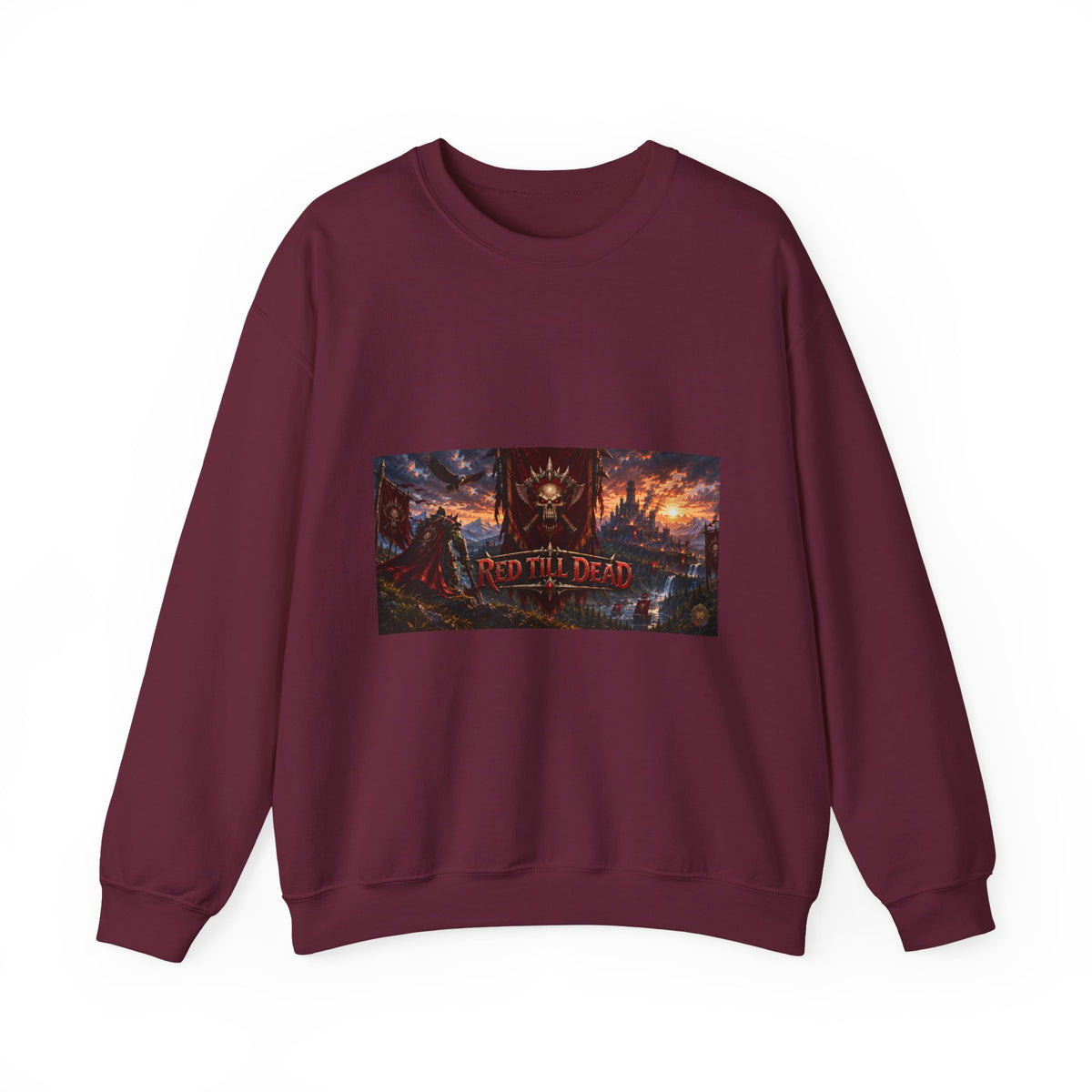 Crewneck Sweatshirt — Red Dead Scenic Game Logo Graphic