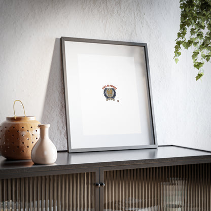 Level 60 Forever Framed Poster — 60th Birthday Vintage Crest Matte Print