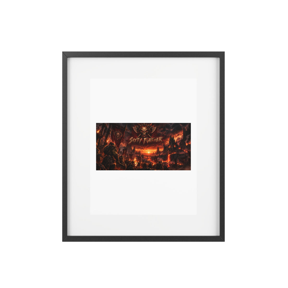 Framed Poster — Dark Fantasy 'Sinner' Matte Art Print