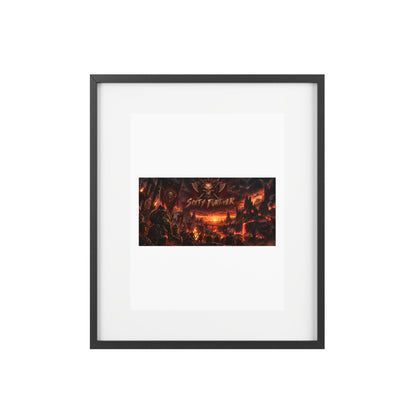 Framed Poster — Dark Fantasy 'Sinner' Matte Art Print