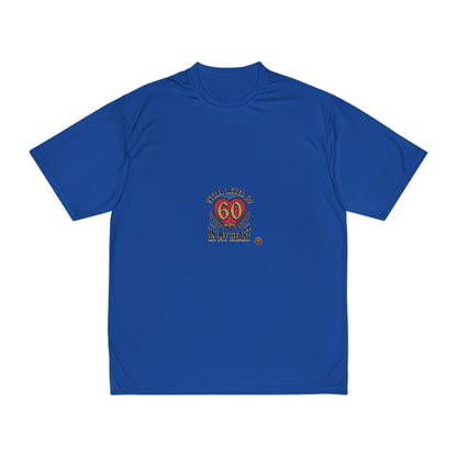 60th Birthday Tee - 'Still Level 60 In My Heart' Men's Performance Shirt