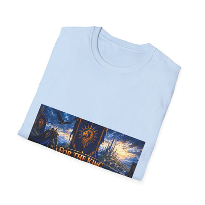 For The King Banner T-Shirt — Fantasy Banner Gaming Tee