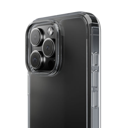 Clear Phone Case — "Need Before Greed" Treasure Chest Design