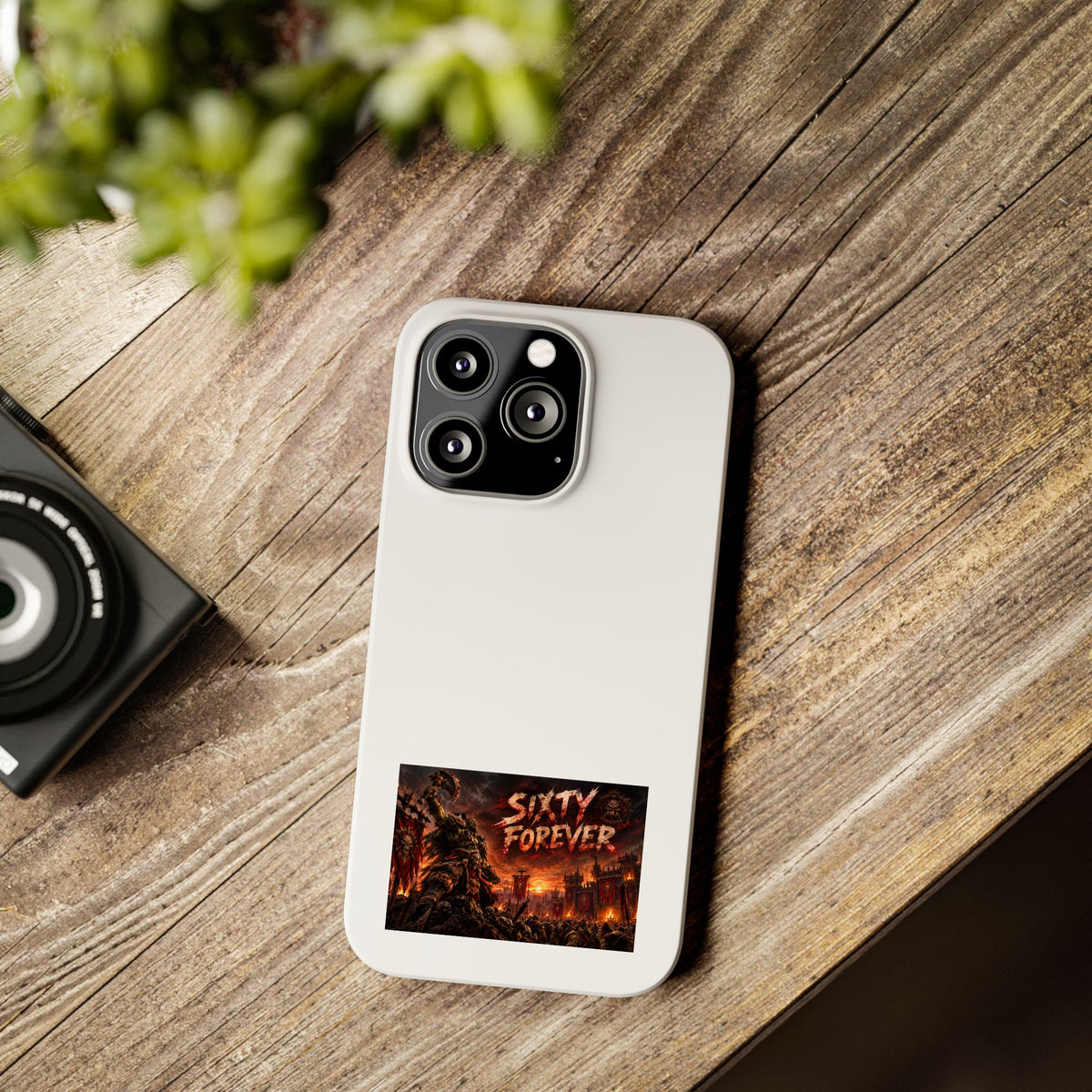 Slim Phone Case — "Sixty Forever" Apocalyptic Artwork