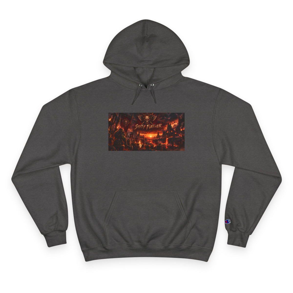 Champion Hoodie — Dark Carnival Graphic Pullover