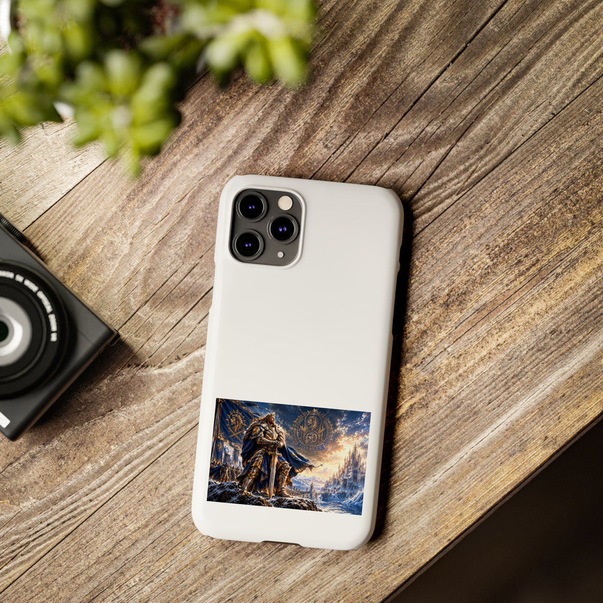 Viking Warrior Slim Phone Case — Norse Saga Art