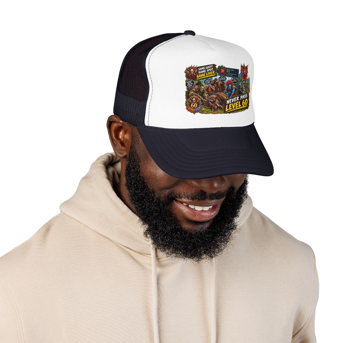 Red 'Til Dead Trucker Hat — Horror Zombie Foam Mesh Cap
