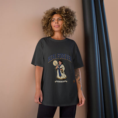 Heal Forever T-Shirt — Retro Saint Healing Graphic Tee