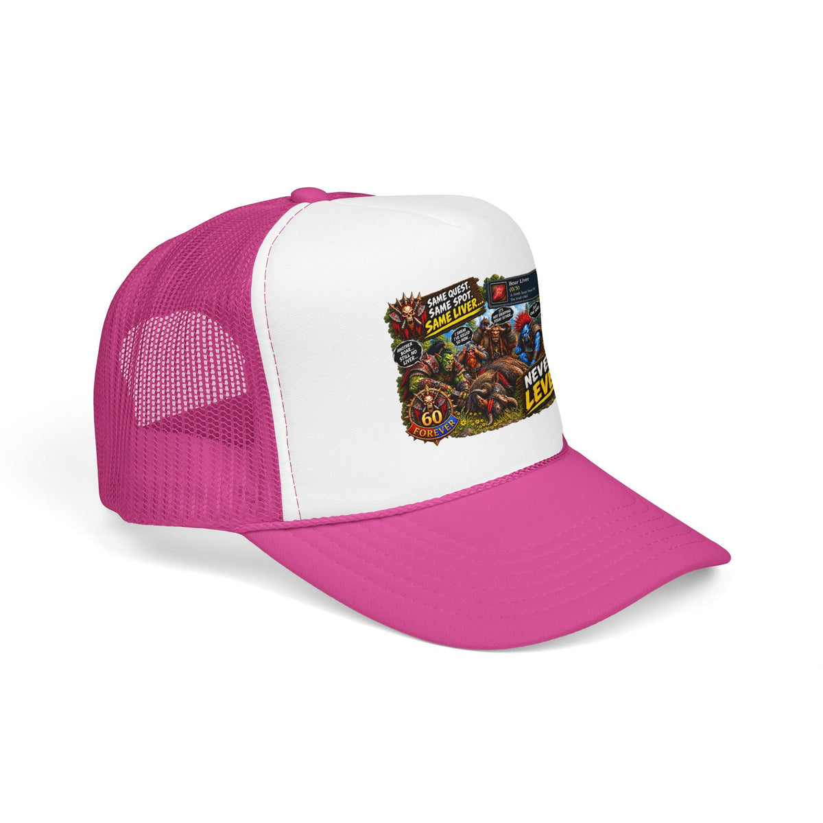 Red 'Til Dead Trucker Hat — Horror Zombie Foam Mesh Cap