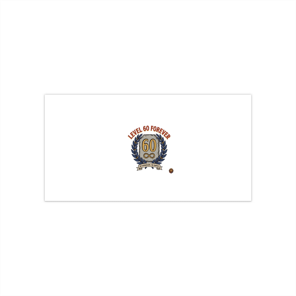60th Birthday Bumper Sticker — "Level 60 Forever" Retro Crest