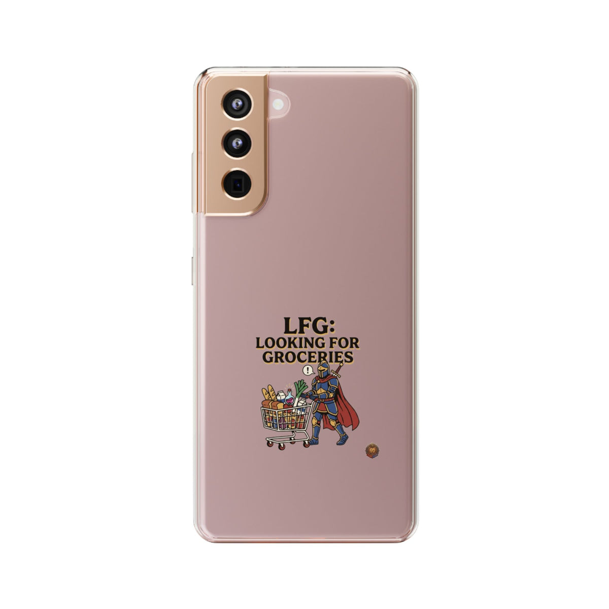 Clear Phone Case — “LFG: Looking For Groceries” Grocery Shopper Design