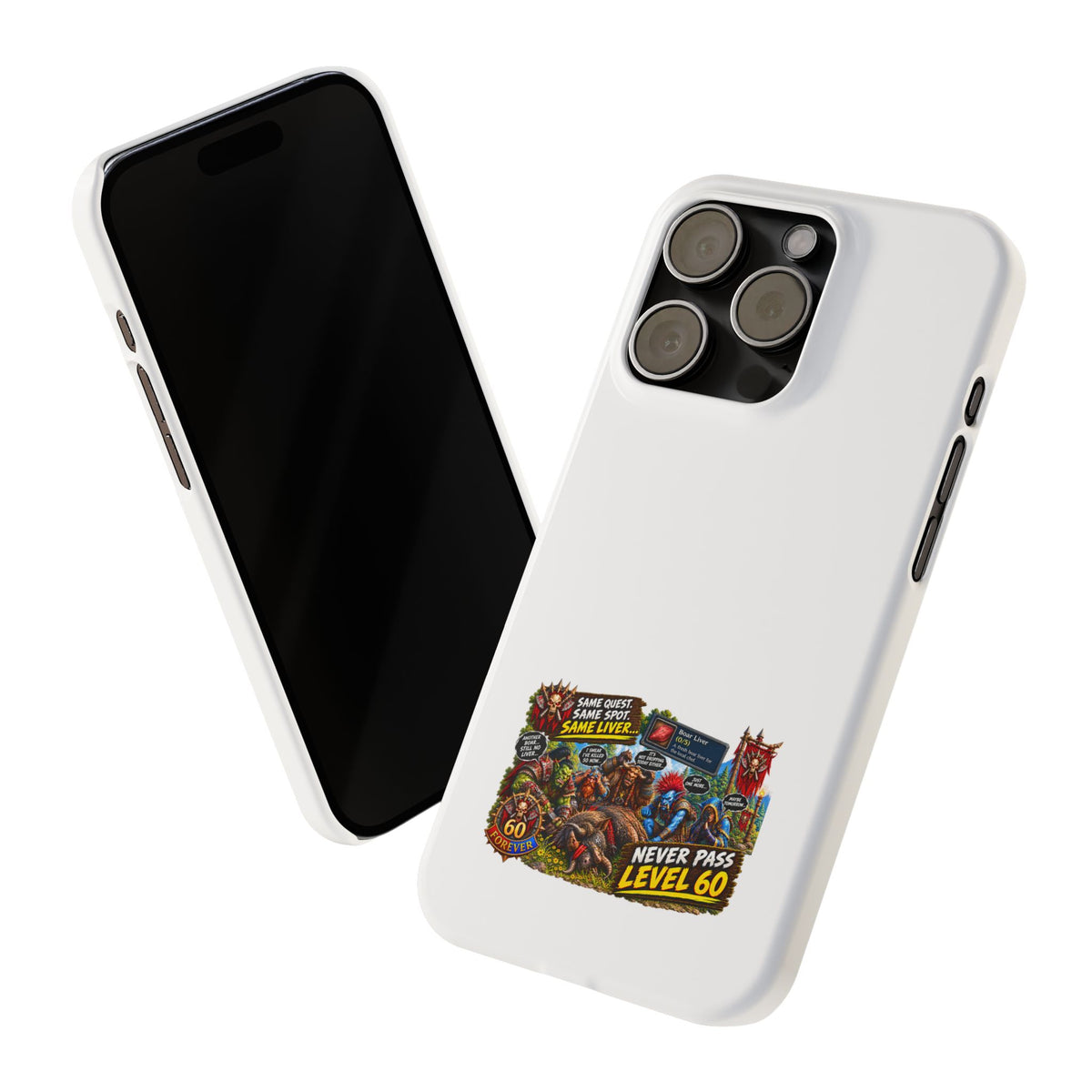 Level 60 Gamer Collage Slim Phone Case
