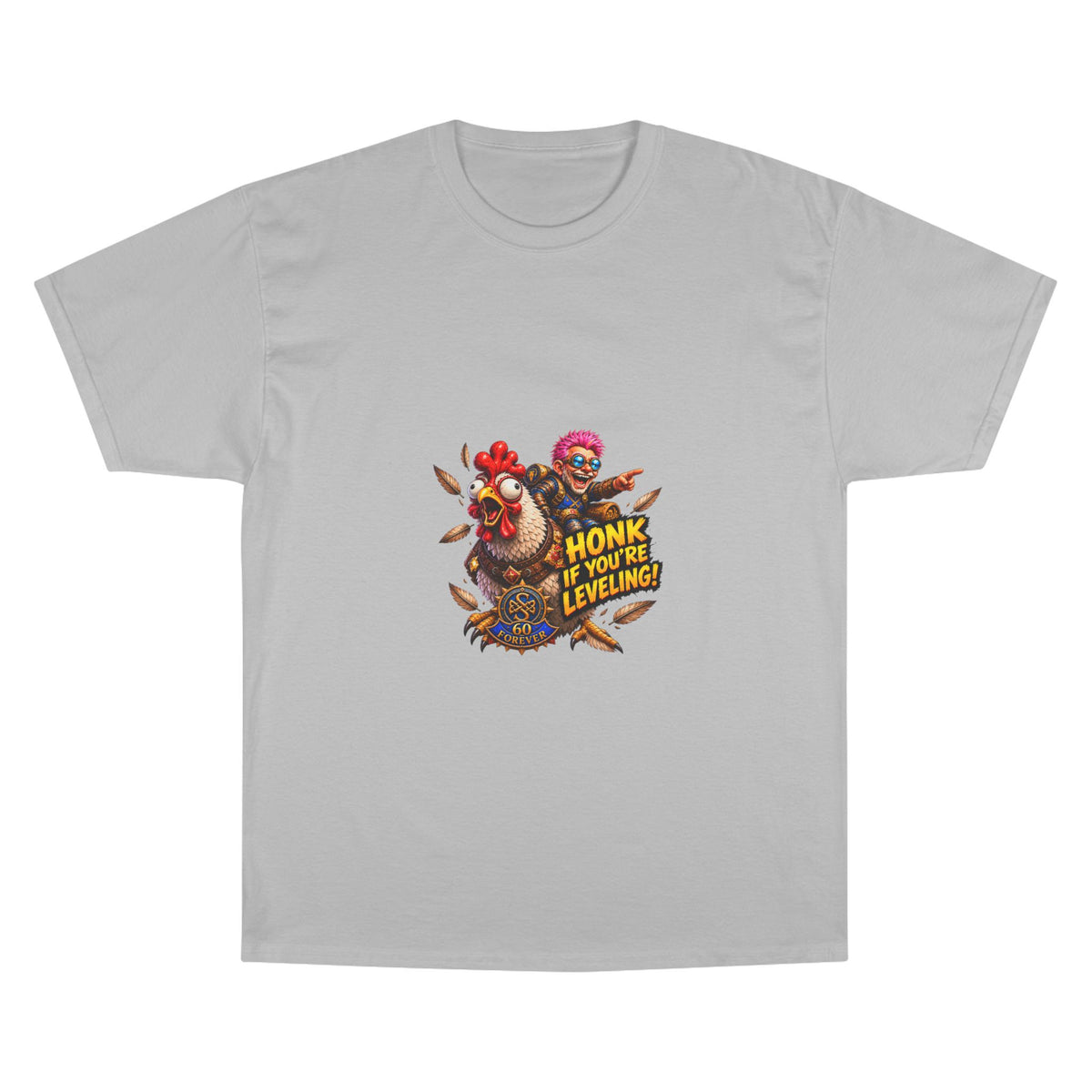 Gamer Chicken "Honk If You’re Leveling" T‑Shirt