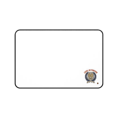Desk Mat - 'Level 60 Forever' 60th Birthday Celebration Gaming Desk Pad