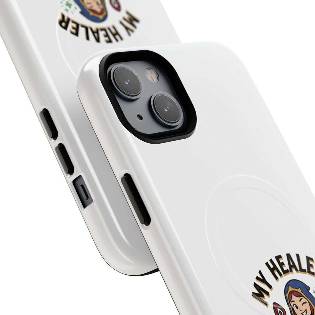 Phone Case — “My Healer Is My Wife” Cute RPG Healer Design, Tough Magnetic Protective Case