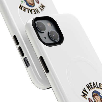 Phone Case — “My Healer Is My Wife” Cute RPG Healer Design, Tough Magnetic Protective Case