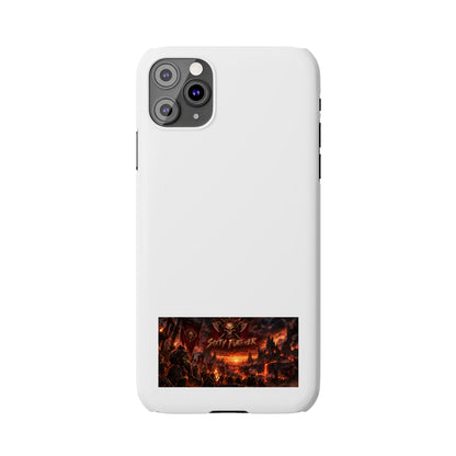 Slim Phone Case — Dark Fantasy Cityscape "Soft Panic" Design