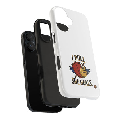 Phone Case — "I Pull, She Heals" RPG Couple Gaming Protective Case
