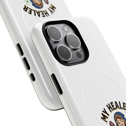 Phone Case — “My Healer Is My Wife” Cute RPG Healer Design, Tough Magnetic Protective Case