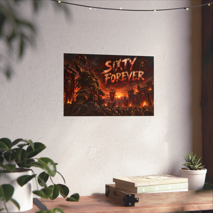Sixty Forever War-Art Poster — Dark Fantasy Fine Art Print