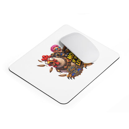 Mouse Pad - "Honk If You're Leveling" Gamer Chicken Design