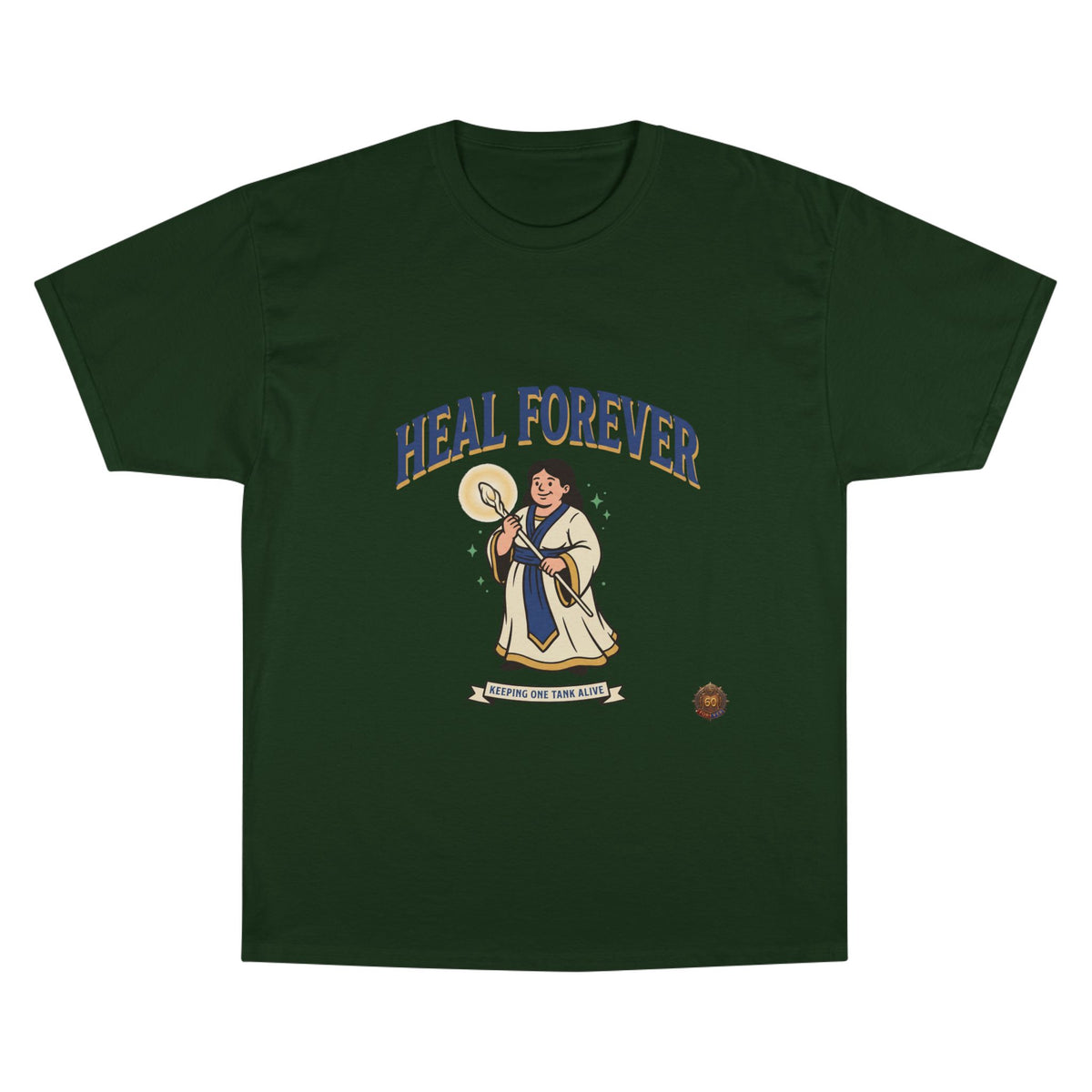 Heal Forever T-Shirt — Retro Saint Healing Graphic Tee