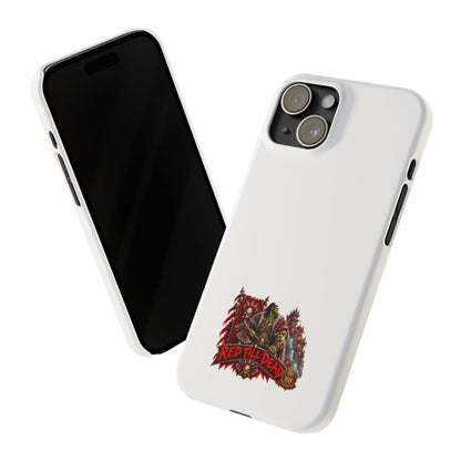 Slim Phone Case — “Red Till Dead” Vintage Horror Graphic
