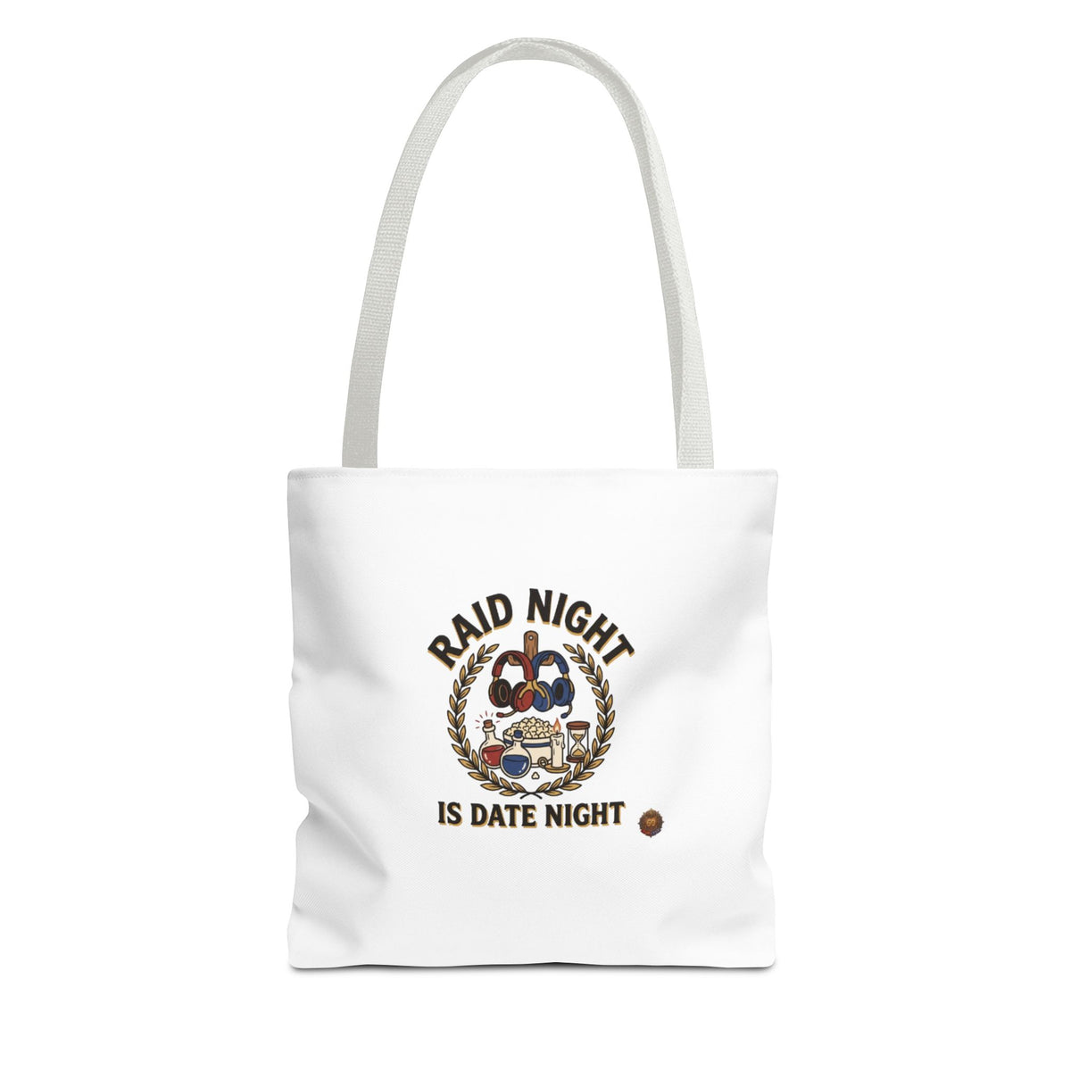 Raid Night Is Date Night Tote Bag — Military Police Themed Canvas Tote