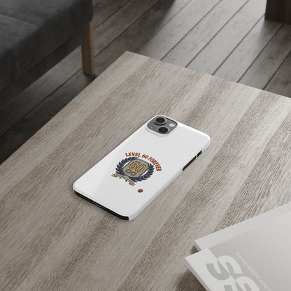 Level 60 Forever Slim Phone Case — 60th Birthday Gift, Milestone Celebration