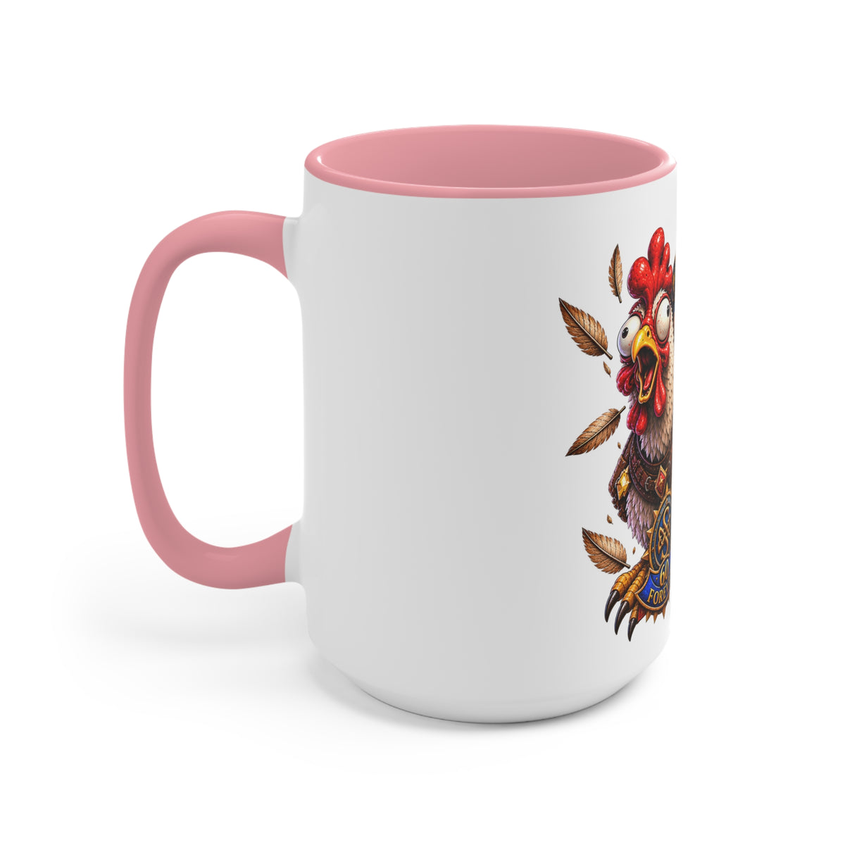 Gaming Mug — "Honk If You're Leveling" Funny Gamer Coffee Cup (Color Accent)