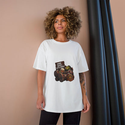 Gaming Champion T-Shirt — "Work Sucks... Let's Raid!" Funny MMO Raid Shirt