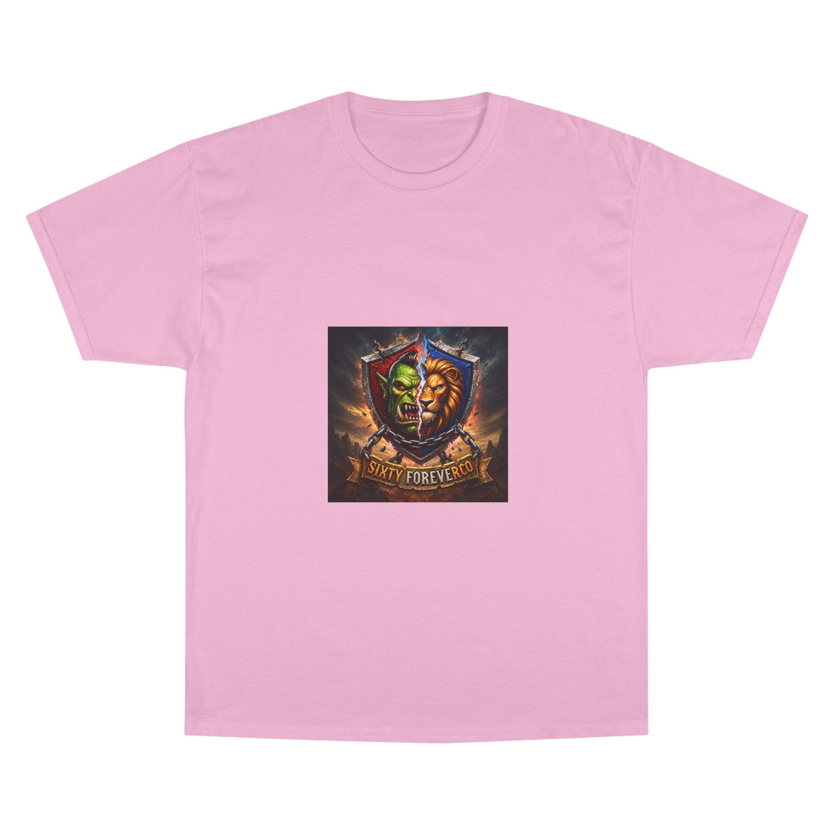 Champion T-Shirt - "Victory Forever" Fantasy Shield Gamer Tee