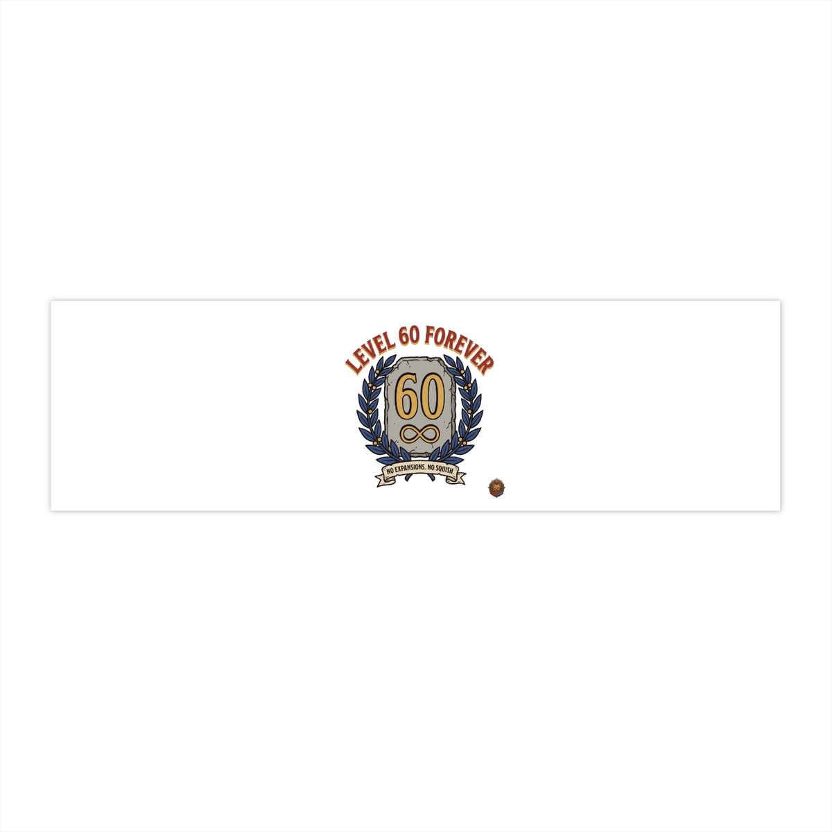 60th Birthday Bumper Sticker — "Level 60 Forever" Retro Crest