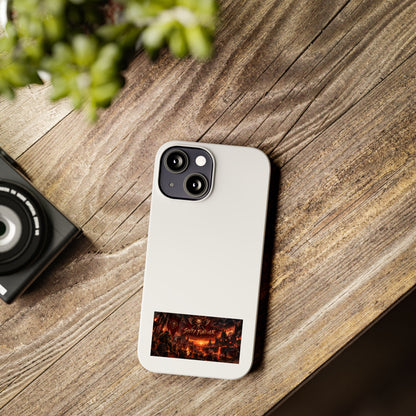 Slim Phone Case — Dark Fantasy Cityscape "Soft Panic" Design