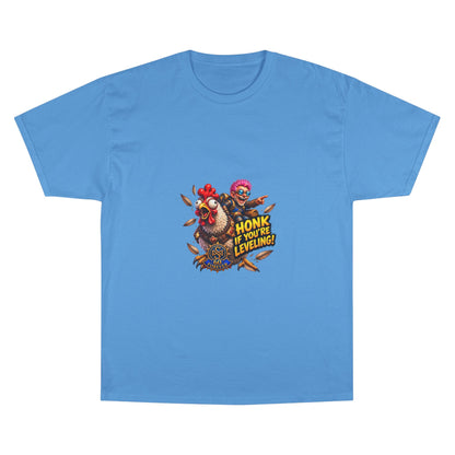 Gamer Chicken "Honk If You’re Leveling" T‑Shirt