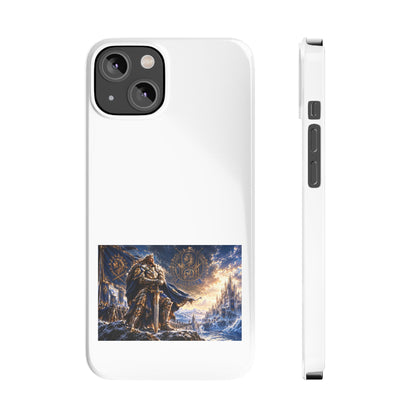 Viking Warrior Slim Phone Case — Norse Saga Art