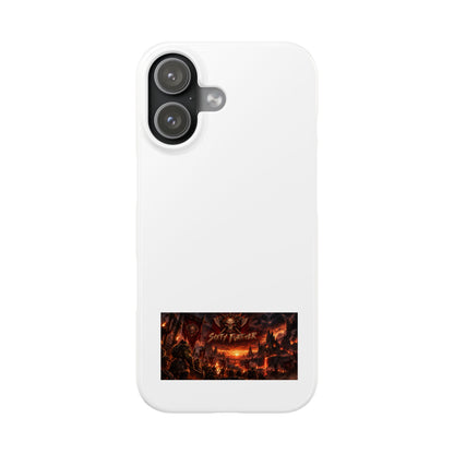 Slim Phone Case — Dark Fantasy Cityscape "Soft Panic" Design