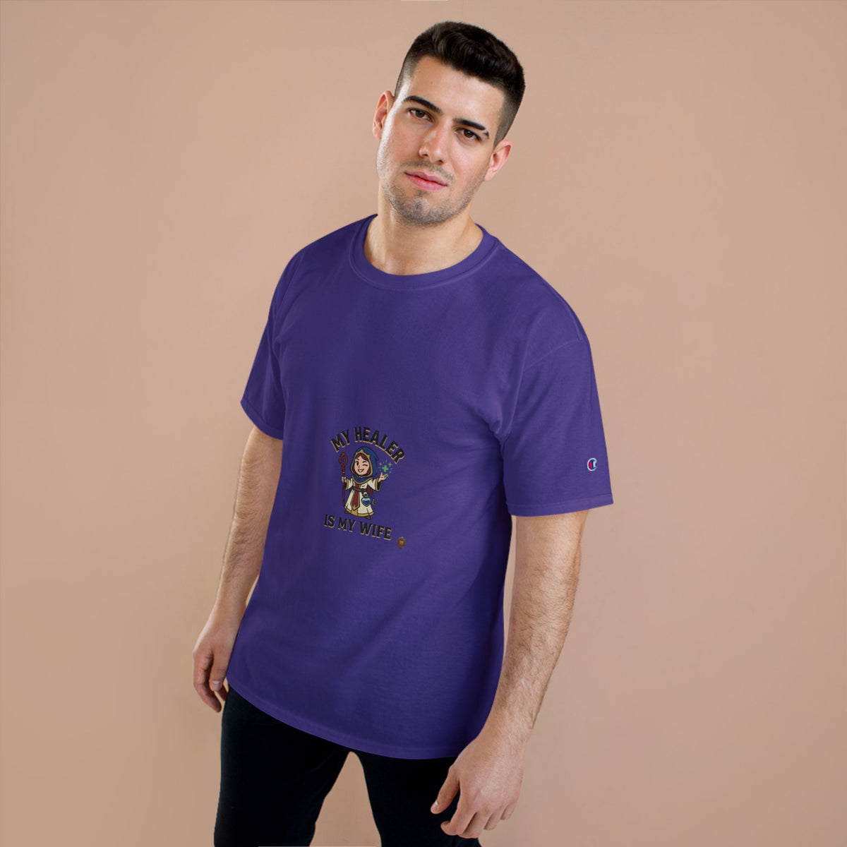 My Healer Is My Wife T-Shirt — Cute Gamer/Healer Wife Tee